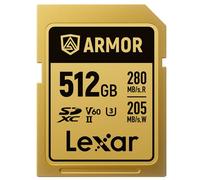 Lexar SDXC Pro Gold Series ARMOR UHS-II V60 IP68 Stainless Steel - 512GB