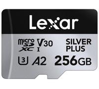 Lexar Silver Plus 256 Gb Micro Sd Card Up To 205 Mb / S, Microsdxc Uhs-I Flash Memory With Adapter, C 10, U 3, A 2, V 30, Full