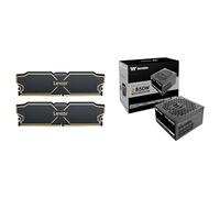 Lexar THOR OC DDR5 RAM 32GB Kit (2x16GB) 6000 MHz, DRAM 288-Pin UDIMM Desktop Memory +Thermaltake Toughpower GT 850W | ATX 3.1 | PCIe 5.1 | 80+ Gold | Modular