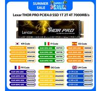 Lexar THOR PRO SSD 7000MB/s PCIe 4.0x4 NVMe M.2 2280 512GB 1TB 2TB 4TB Internal Solid State Hard Disk for PC