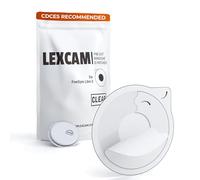 Lexcam Adhesive Freestyle Libre 3 Only Sensor Covers - Pack of 20 Patches, Waterproof, Transparent Cover w/Hole in Middle for Continuous Glucose Monitoring Device, Sensor is NOT Included