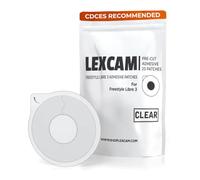 Lexcam Adhesive Patches Compatible with Freestyle Libre 3 - Pack of 20 - Waterproof, Clear Overpatches for Continuous Glucose Monitoring, Stays Secure for 14+ Days, Sensor is NOT Included