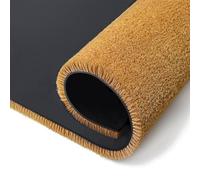 Lexell Coir Door Mats Natural Thick Bristle Coir Matting Indoor Outdoor | Non-Slip Heavy Duty Rubber Backing Front Door Mat Outside for Home, office, & Entryways (Brown, 75 x 100 cm)