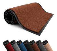 Lexell Door Mats Indoor, Highly Absorbent Washable Doormat, Heavy Duty Non-Slip Rubber Backed Floor Mats for Front & Back Door (Brown, 60 cm x 120 cm)