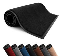 Lexell Door Mats Indoor, Highly Absorbent Washable Doormat, Heavy Duty Non-Slip Rubber Backed Floor Mats for Front & Back Door (Black, 60 cm x 120 cm)