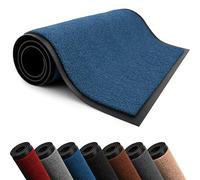 Lexell Door Mats Indoor, Highly Absorbent Washable Doormat, Heavy Duty Non-Slip Rubber Backed Floor Mats for Front & Back Door (Blue, 60 cm x 120 cm)