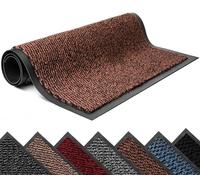 Lexell Non-Slippery Heavy Duty Door Mats - Large & Stylish Washable Rubber Doormats for Indoor & Outdoor - Perfect Dust Grabbing Floor Mat (Rust-waved, 40 x 60 cm)