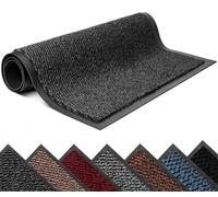 Lexell Non-Slippery Heavy Duty Door Mats - Large & Stylish Washable Rubber Doormats for Indoor & Outdoor - Perfect Dust Grabbing Floor Mat (Anthracite-waved, 40 x 60 cm)