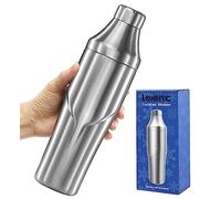 Lexenic 24oz Cocktail Shaker - Insulated Double Wall Keep Drink Chilled - No Stuck Twist Lid,Leakproof and Built-in Strainer - Perfect for Home Bar- Premium Stainless Steel Drink Shaker,Martini Shaker