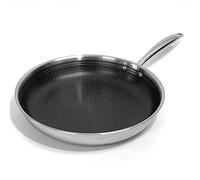 Lexi Home Tri-ply 12" Stainless Steel Scratch Resistant Nonstick Frying Pan