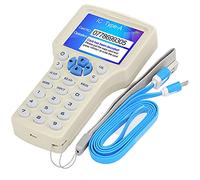 LEXI Upgraded 10 Frequency RFID Writer/Reader/Duplicator, 125KHz 13.56MHz ID IC HID UID Decoder, Card Copier, NFC Reader, Key fob Cards Programmer, with USB Interface and Software