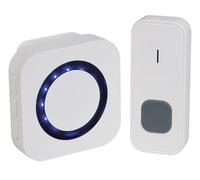 Lexi Wireless Doorbell IP65 Waterproof Wall Plug-in Cordless Door Chime Kit with 300m Range 55 Chimes, 5-Level Volume & Blue Light Best for Plug in Door Entry Bell
