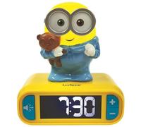 Lexibook 3D Despicable Me Minions Childrens Clock with Night Light