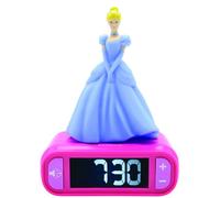 Lexibook 3D Disney Princess Childrens Clock with Night Light