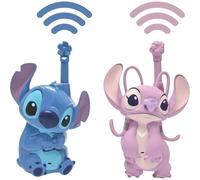 Lexibook, Disney Stitch, Stitch and Angel 3D walkie-talkies, 500m range, 2 communication channels, Belt clip, Blue/pink, TW18D1