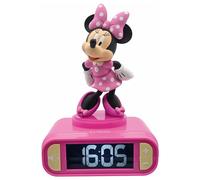 Lexibook RL800MN 3D Minnie Mouse Childrens Clock with Night Light