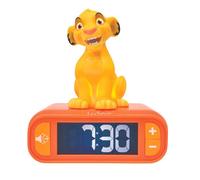 Lexibook 3D Simba Childrens Clock with Night Light - RL800AN