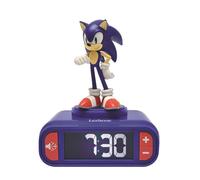 Lexibook 3D Sonic The Hedgehog Childrens Clock With Night Light
