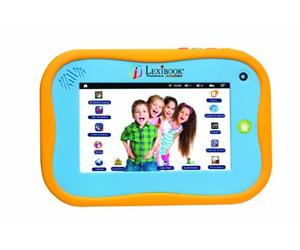 LEXIBOOK 7-Inch Tablet Junior In English Version with 2 x Protective Screen Sheets (English Version)