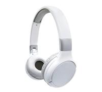 LEXIBOOK, Acoustix Bluetooth Headphones, HPBT010S | 2-in-1 Bluetooth & Wired, Microphone, Foldable, Lightweight, White/Silver