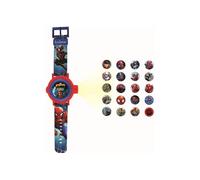 Lexibook Projection Watch Spider-Man DMW050SP - Adjustable digital screen, 20 images, Red/Blue