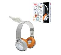 LEXIBOOK, Asterix Bluetooth Headphones, HPBT015AX | 2-in-1 Bluetooth & Wired, 3D design, Light-up, Volume limited, Silver/White
