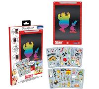 LEXIBOOK, Astérix, Magic Slate, Artistic and creative toy for girls and boys, Multicoloured drawings, 28 cm screen, Includes 1 stylus and 6 stencils, Orange, CRT10AX