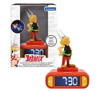 LEXIBOOK, Asterix Nightlight Alarm Clock, RL800AX2 | Sounds and Melodies, LCD Backlit screen, Luminous, Snooze