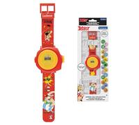 LEXIBOOK, Asterix & Obelix Projection Watch, DMW050AX | Digital, 20 projections, adjustable strap, rotating lens ring, time/date, battery included
