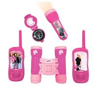 Lexibook, Barbie, Adventurer set for Children, Walkie-Talkies 120m, Binoculars, Compass, Torchlight, Pink, RPTW12BB