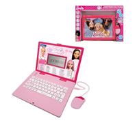 LEXIBOOK Barbie, Educational and Bilingual Laptop in English/Italian, Toy for children with 124 activities to learn, play games and music, Pink, JC598BBi5LXB