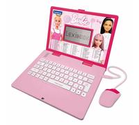 Lexibook, Barbie, Educational and Bilingual Laptop in English/Spanish, Toy for children with 124 activities to learn, play games and music, Pink, JC598BBi2