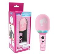 LEXIBOOK, Barbie Karaoke Microphone, MIC280BBLXB | 4 voice modifiers, Multicolour lights, Rechargeable battery