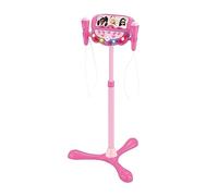 Lexibook, Barbie, Luminous speaker on stand for children, musical game, adjustable height, light effects, 2 microphones included, MP3 socket, Aux-in socket, Pink, S160BB