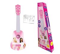 Lexibook, Barbie, My First Guitar for children, 6 nylon strings, 21" long, guide included, pink, K200BBLXB