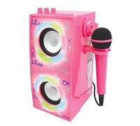 LEXIBOOK BTP180BBZ Bluetooth Karaoke System - Barbie, Pink