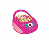Lexibook, Barbie, Radio CD player, Heapdhones jack, AUX-IN jack, AC or battery-operated, Pink, RCD108BB