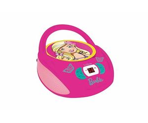 Lexibook, Barbie, Radio CD player, Heapdhones jack, AUX-IN jack, AC or battery-operated, Pink, RCD108BB