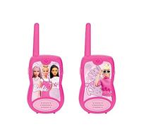 LEXIBOOK, Barbie, Walkie-Talkies 200m, Communication Game for Children, 2 Communication Channels, Belt Clip, Pink, TW12BB