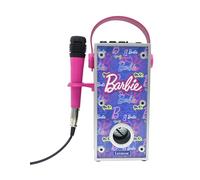 LEXIBOOK, Barbie, Wireless Bluetooth® Speaker with Microphone, Multicolor Light Effects, SD/TF Card Slot, Rechargeable Battery, Pink, BTP185BBZLXB