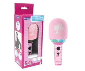 LEXIBOOK, Barbie, Wireless microphone with speaker and lights, 4 voice modifiers, Multicoloured light effects, Rechargeable battery, MIC280BB