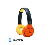 Lexibook - Basketball - 2-in-1 Bluetooth & Wired Headphones with microphone and control button, Foldable and Adjustable, Long lasting rechargeable battery, HPBT010BA