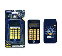 Lexibook, Batman, 8-digit pocket calculator with Batman protective cover, Black Yellow, C45BAT