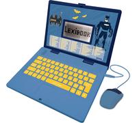 LEXIBOOK, Batman Educational and Bilingual Laptop French/English, Toy with 124 Activities to Learn Mathematics, Dactylography, Logic, Clock, Play Games and Music, JC598BATi1