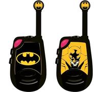 LEXIBOOK, Batman Digital Walkie-Talkies, TW25BAT | Range 2 km, morse light, 2 channels, belt clip, battery operated, black/yellow