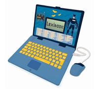 Lexibook, Batman Educational and Bilingual Laptop French/English, Toy with 124 Activities to Learn Mathematics, Dactylography, Logic, Clock, Play Games and Music, JC598BATi1LXB