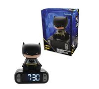 LEXIBOOK, Batman Nightlight Alarm Clock, RL800BATLXB | Sounds & Melodies, LCD Backlit screen, Luminous, Snooze, Black
