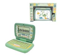 LEXIBOOK, Bilingual Educational Laptop ENGLISH/FRENCH Dinosaur, 40 Educational Activities, JC398DINOi1