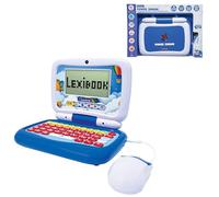 LEXIBOOK, Bilingual Educational Laptop ENGLISH/GERMAN, 40 Activities, Syllabic and Fun Method, 3 Animated Stories, Realistic Keyboard and Mouse, JC398i3