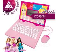 LEXIBOOK, Disney Princess, Educational and Bilingual Laptop French/English with 124 Activities: Mathematics, Dactylography, Logic, Clock reading, Play Games and Music, Pink, JC598DPi1